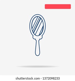 Mirror icon. Vector concept illustration for design.
