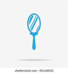 Mirror icon. Vector concept illustration for design.