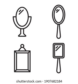 Mirror Icon Vector Design Template Illustration