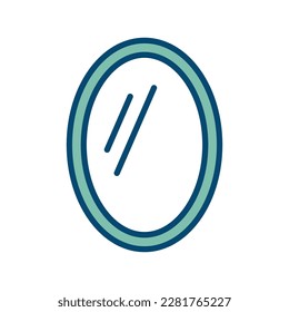mirror icon vector design template in white background