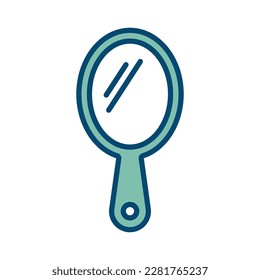 mirror icon vector design template in white background