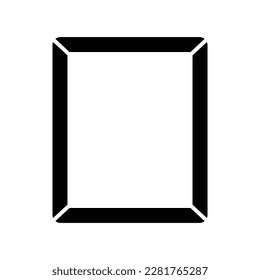 mirror icon vector design template in white background