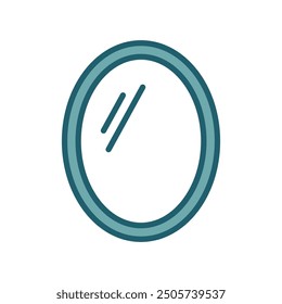 Icono de espejo Plantilla de diseño de Vector simple y limpio