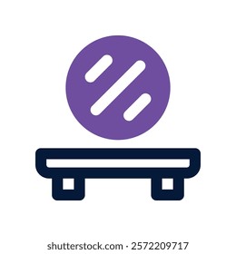 mirror icon. vector dual tone icon for your website, mobile, presentation, and logo design.