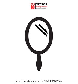 Mirror icon vector in flat design. For your web site design, logo, app, UI. Eps 10 vector illustration.