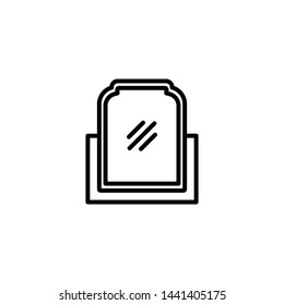 mirror icon vector illusration  - vector