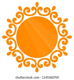 Mirror icon of vector illustration