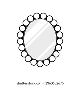 Mirror icon. Vector illustration