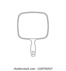 Mirror icon, vector illustration design. Barbershop objects collection.