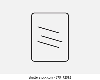 Mirror, icon, vector illustration of Eps10