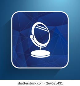 mirror icon vector isolated view sign symbol  2.