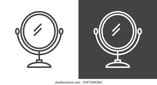 Icono de espejo logotipo de Vector conjunto de colección para App de Web ui