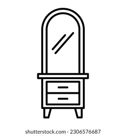 Mirror icon vector on trendy design