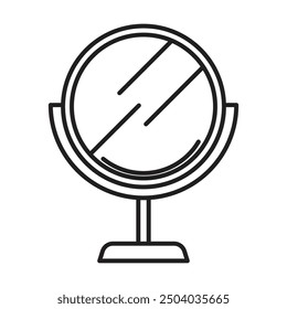 mirror icon vector on white background