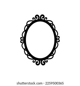 Mirror icon vector set. Hand Mirror illustration sign collection. Fashion symbol. Wardrobe logo.