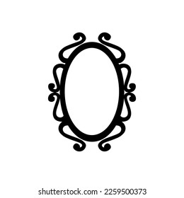 Mirror icon vector set. Hand Mirror illustration sign collection. Fashion symbol. Wardrobe logo.