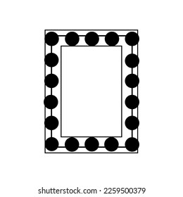 Mirror icon vector set. Hand Mirror illustration sign collection. Fashion symbol. Wardrobe logo.