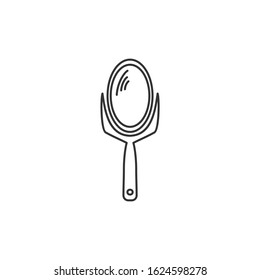 mirror Icon vector sign isolated for graphic and web design. mirror symbol template color editable on white background.
