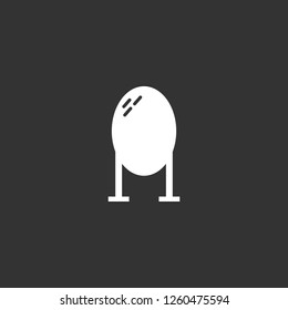 mirror icon vector. mirror sign on black background. mirror icon for web and app