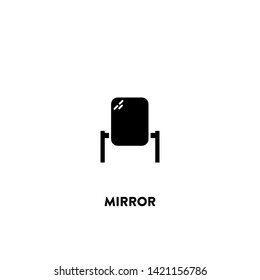 mirror icon vector. mirror sign on white background. mirror icon for web and app