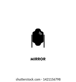 mirror icon vector. mirror sign on white background. mirror icon for web and app
