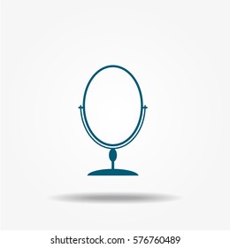 Mirror icon, vector symbol