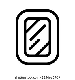 Ilustración de diseño del símbolo del vector de reflejo