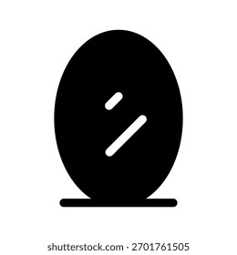 Ilustración de diseño de símbolo de Vector de icono de espejo