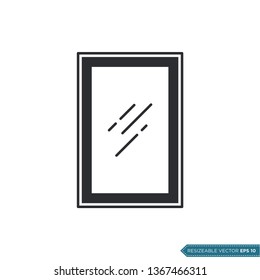 Mirror Icon Vector Template Illustration Design
