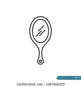 Mirror Icon Vector Template Illustration Design