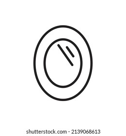 icono de espejo para el recurso gráfico del sitio web, presentación, símbolo