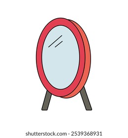 Mirror icon with white background vector stock illustration