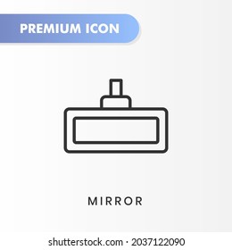 mirror icon for your website design, logo, app, UI. Vector graphics illustration and editable stroke. mirror icon outline design.