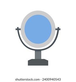 Mirror illustrated on white background