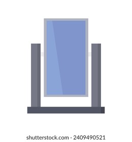 Mirror illustrated on white background