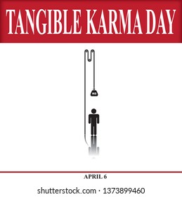 Mirror karmic reflection. Banner for Tangible Karma Day