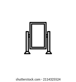 mirror line icon. Illustration Vector graphic of mirror icon
mirror icon or logo isolated sign symbol vector illustration - high quality black style vector icons
