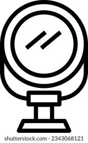 Mirror Line Icon - Single Icon, Vector