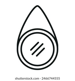 Spiegellinie Icon Vektorgrafik Design Vorlagen einfach und modern