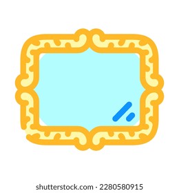 mirror living room color icon vector. mirror living room sign. isolated symbol illustration