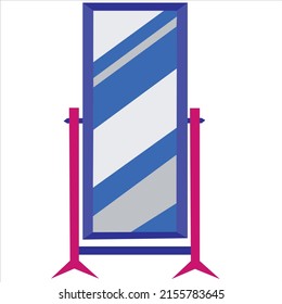 mirror logo design of company.mirror vector art illustration.woman mirror image.hand mirror icon graphic.