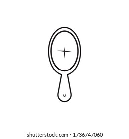 mirror logo vector icon design illustration