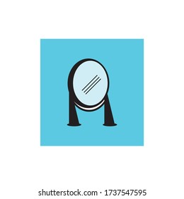 mirror logo vector icon design illustration