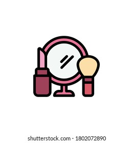 mirror, make up outline icon. Elements of Beauty and Cosmetics illustration icon. Signs and symbols can be used for web, logo, mobile app, UI, UX