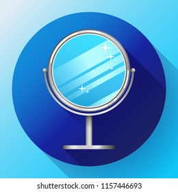 Mirror for make up vector mirror icon