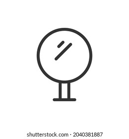 Mirror minimal line icon. Web stroke symbol design. Mirror sign isolated on a white background. Premium line icon.