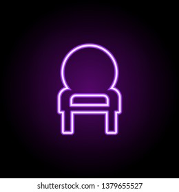 mirror with mirror neon icon. Elements of Furniture set. Simple icon for websites, web design, mobile app, info graphics