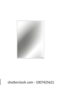 The mirror on a white background