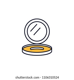 mirror outline icon. Element of colored spa icon for mobile concept and web apps. Thin line mirror outline icon can be used for web and mobile on white background