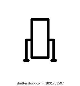 Mirror outlined vector icon n